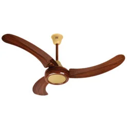 Sk Ceiling Fan Sreen Dark Wood