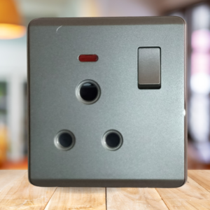 Elegance Grey Power Plug