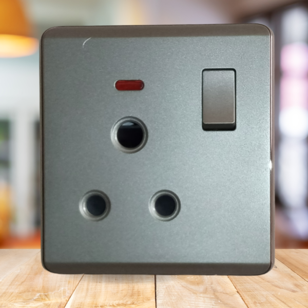 Elegance Grey Power Plug