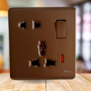 elegance brown light plug
