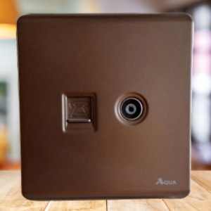 elegance brown tv+phone