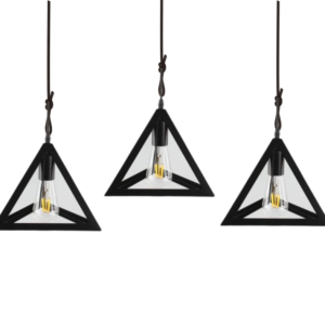 pendant light triangle shape